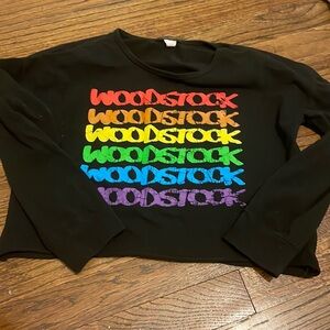 Woodstock 🕊 crop top rainbow 🌈 long sleeve 14/16